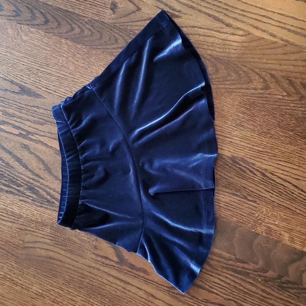 Crew cuts velvet circle skirt
